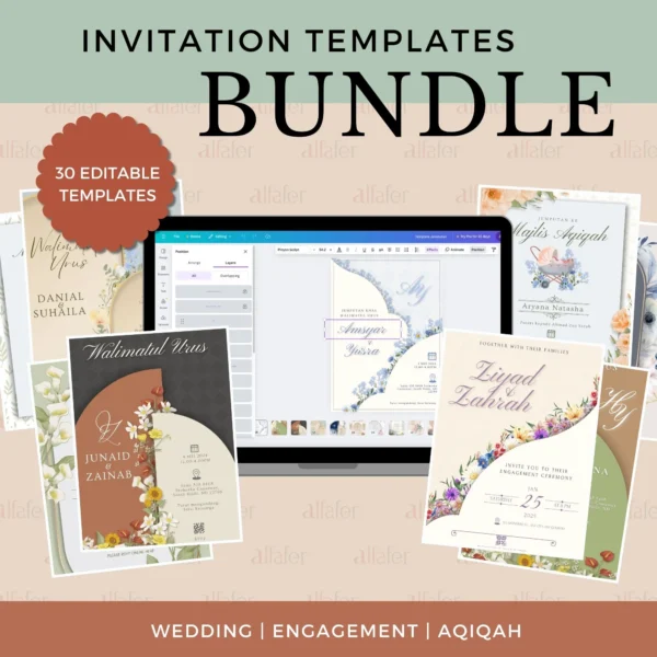 Invitation Templates Bundle [Digital Product]